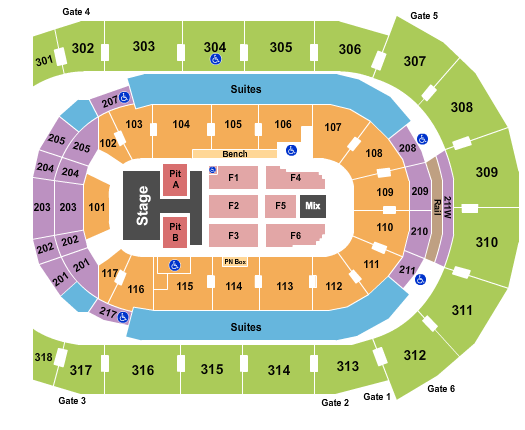 Budweiser Gardens Old Dominion Seating Chart
