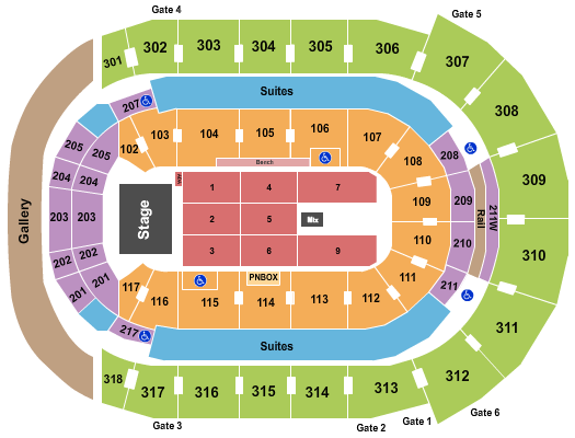 Canada Life Place Our Lady Peace Seating Chart