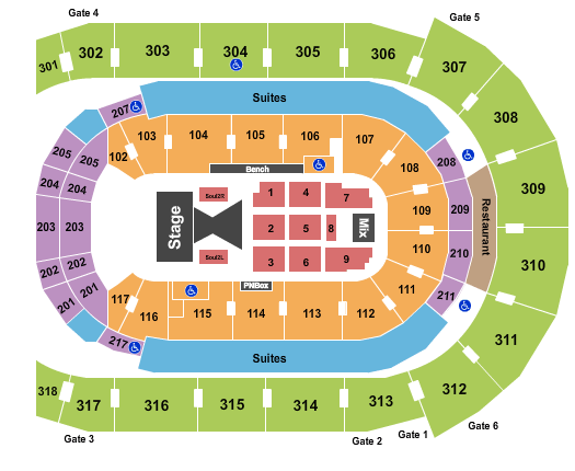 Budweiser Gardens Tim McGraw Seating Chart