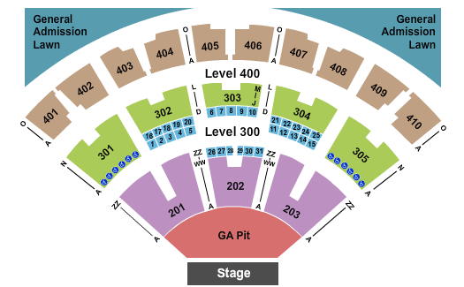 Budweiser Stage - Toronto Endstage GA Pit 2 Seating Chart