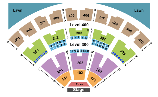 Neil Young Budweiser Stage - Toronto Seating Chart