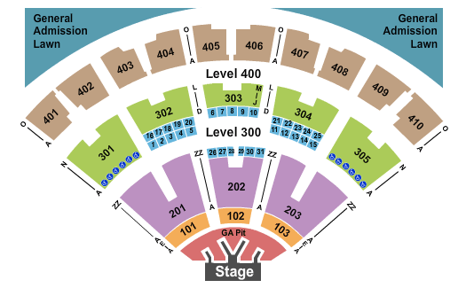 Budweiser Stage - Toronto Lady Antebellum Seating Chart