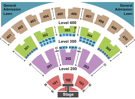 Budweiser Stage - Toronto Rascal Flatts Seating Chart