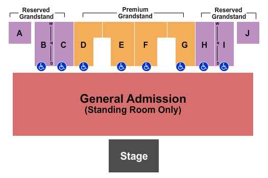 Buffalo County Fairgrounds Endstage GA Seating Chart