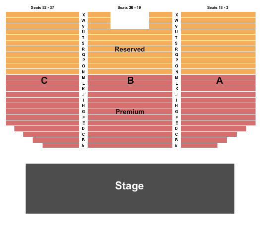 Buffalo Run Casino End Stage Seating Chart