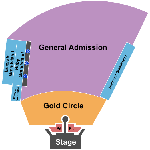 Burl's Creek End Stage Seating Chart