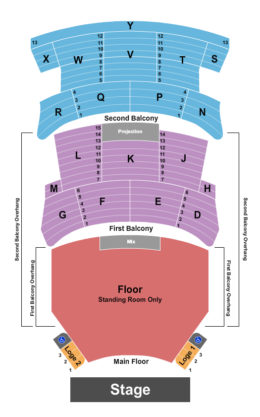 Burton Cummings Theatre Seating Chart