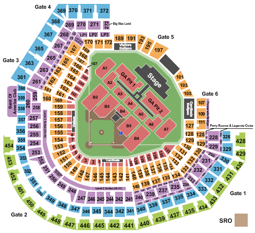 Busch Stadium Luke Bryan Seating Chart