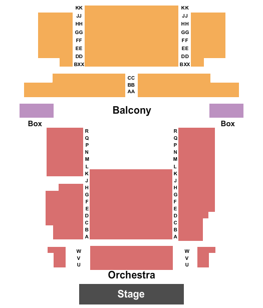 Buskirk-Chumley Theater Seating Chart