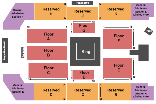 Butte Civic Center WWE: Live Seating Chart