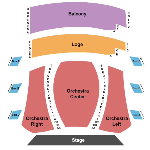 Byers Theatre at Sandy Springs Performing Arts Center Seating Map