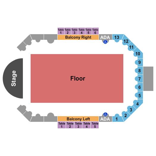 Byline Bank Aragon Ballroom Seating Map