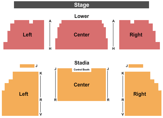CAL Center Endstage Seating Chart