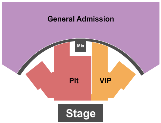 CCNB Amphitheatre at Heritage Park VIP/Pit/GA Seating Chart