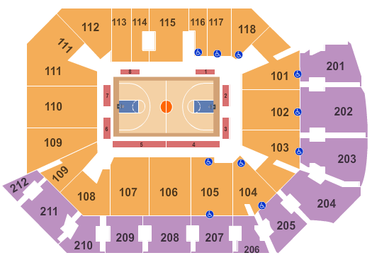 Addition Financial Arena Basketball Seating Chart