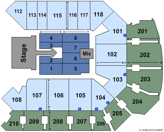 Addition Financial Arena Chris Tomlin Seating Chart