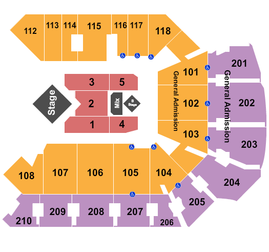 Addition Financial Arena For King & Country 2 Seating Chart