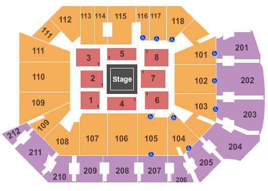 Addition Financial Arena Jim Gaffigan Seating Chart