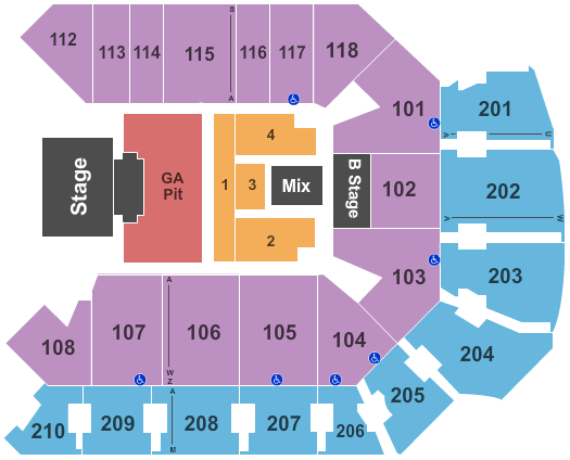 Addition Financial Arena Outcry Seating Chart