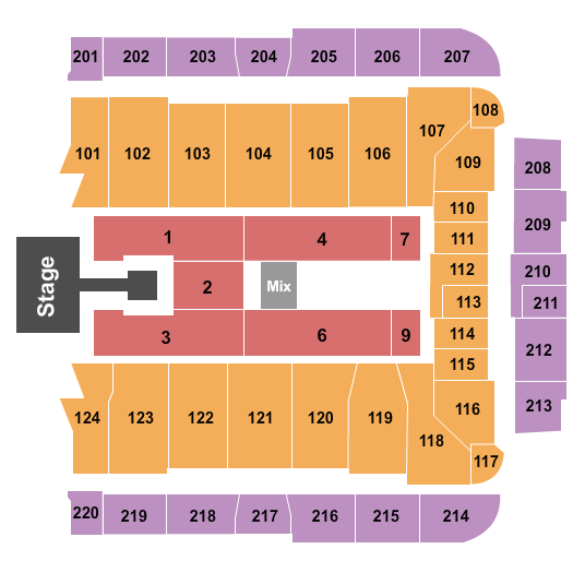 CFG Bank Arena 50 Cent Seating Chart