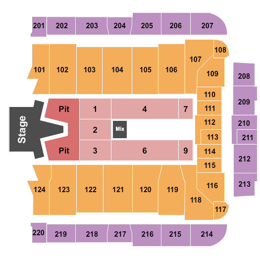 CFG Bank Arena AJR Seating Chart