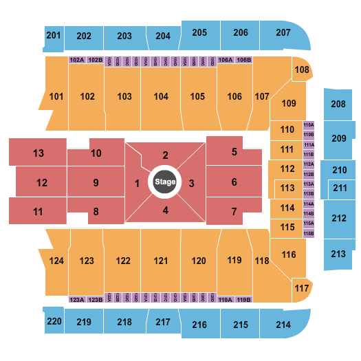 Nate Bargatze CFG Bank Arena Seating Chart