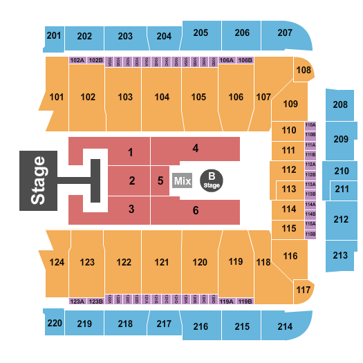 CFG Bank Arena Descendants & Zombies Seating Chart