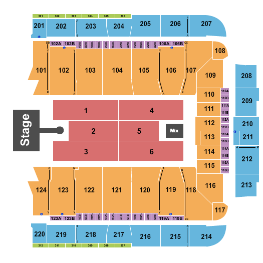 CFG Bank Arena Kali Uchis Seating Chart