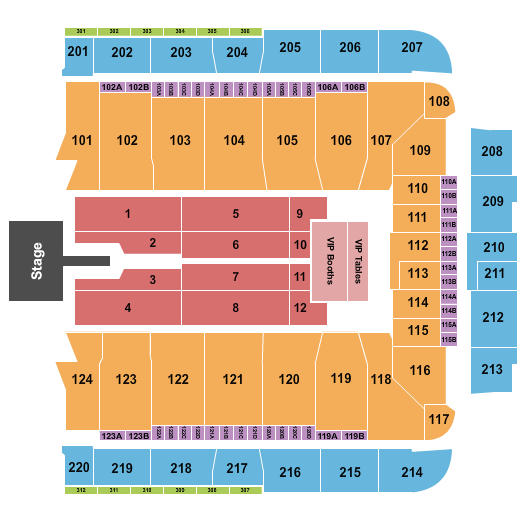 CFG Bank Arena Mary J. Blige Seating Chart