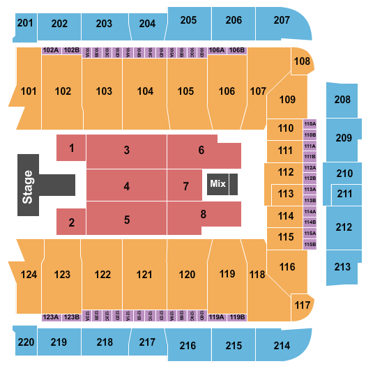 CFG Bank Arena Maverick City Music Seating Chart