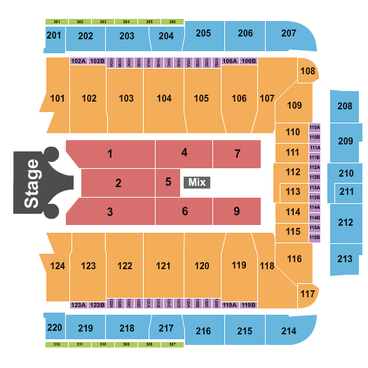 CFG Bank Arena Missy Elliott Seating Chart