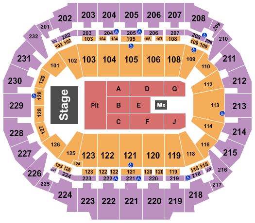 CHI Health Center Omaha Endstage Pit Seating Chart