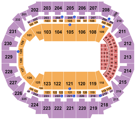 seating chart for CHI Health Center Omaha - Horse Jumping - eventticketscenter.com