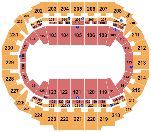 CHI Health Center Omaha Seating Map