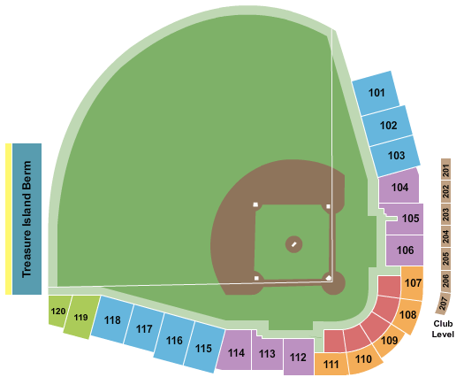 CHS Field Baseball Seating Chart