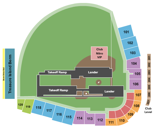 CHS Field Nitro Circus Seating Chart