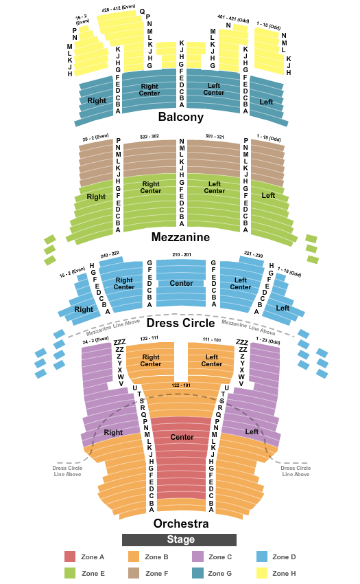 CIBC Theatre Seating Chart - Chicago