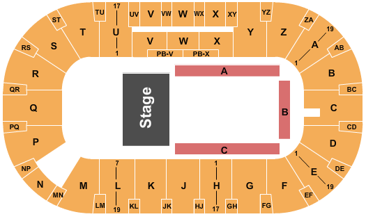 CN Centre Crique - Crystal Seating Chart