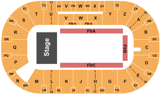 CN Centre Crique - Crystal Seating Chart