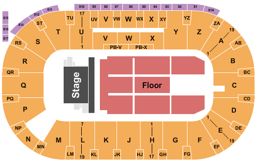 CN Centre Endstage 2 Seating Chart