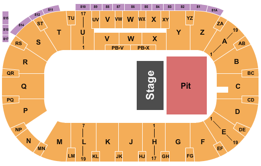 CN Centre Seating Chart