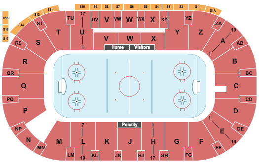 seating chart for CN Centre - Hockey - eventticketscenter.com