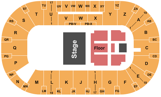 CN Centre PJ Masks Seating Chart