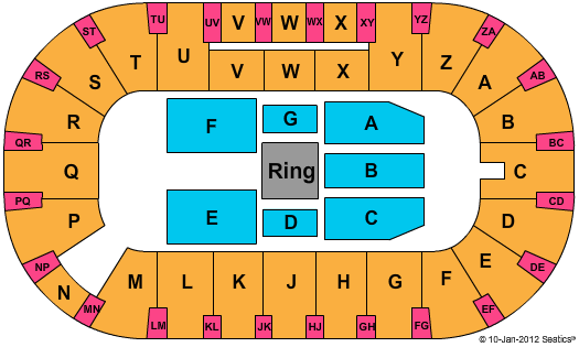 CN Centre WWE Seating Chart