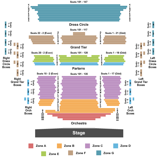 Diamonstein Concert Hall - CNU Ferguson Center for the Arts Seating Chart