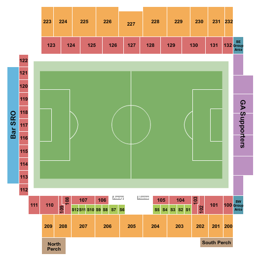 CPKC Stadium Soccer Seating Chart