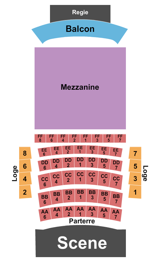 seating chart for Cabaret Du Casino De Montreal - Endstage-5 - eventticketscenter.com
