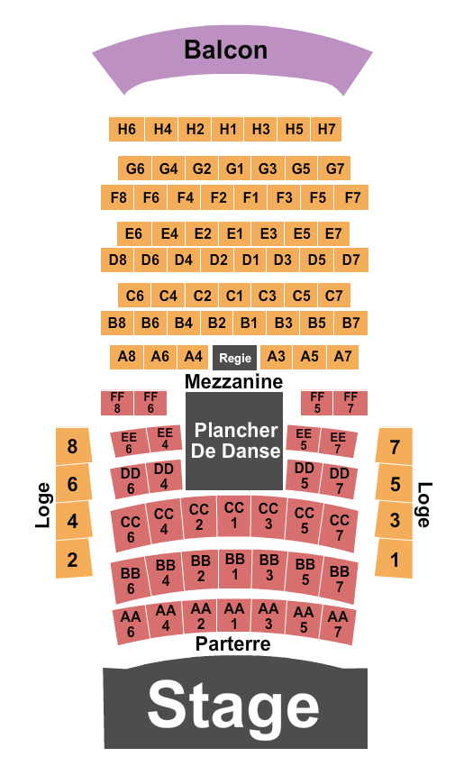 Cabaret Du Casino De Montreal Endstage 2 Seating Chart