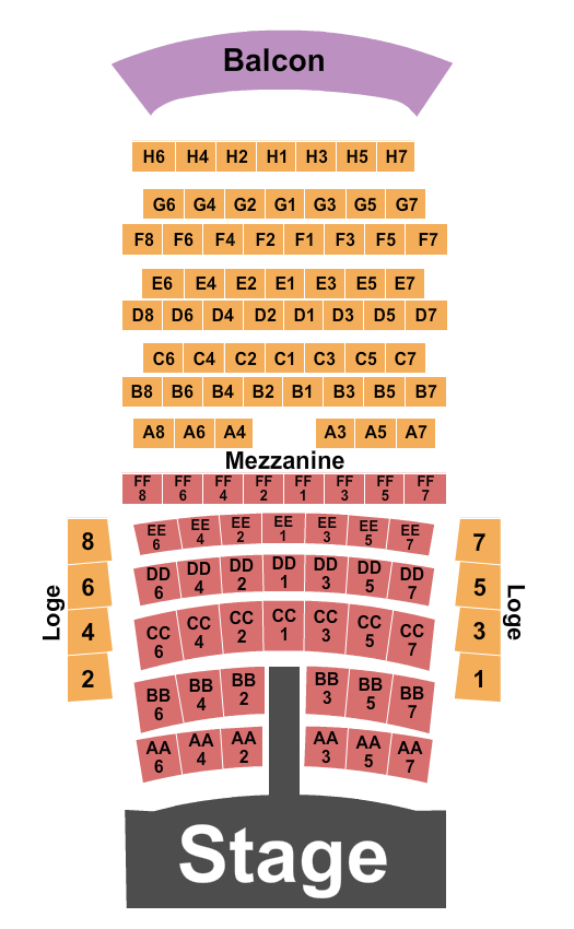 Cabaret Du Casino De Montreal Endstage 3 Seating Chart