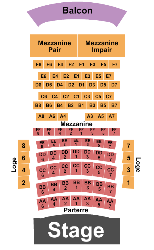 Cabaret Du Casino De Montreal Endstage 4 Seating Chart
